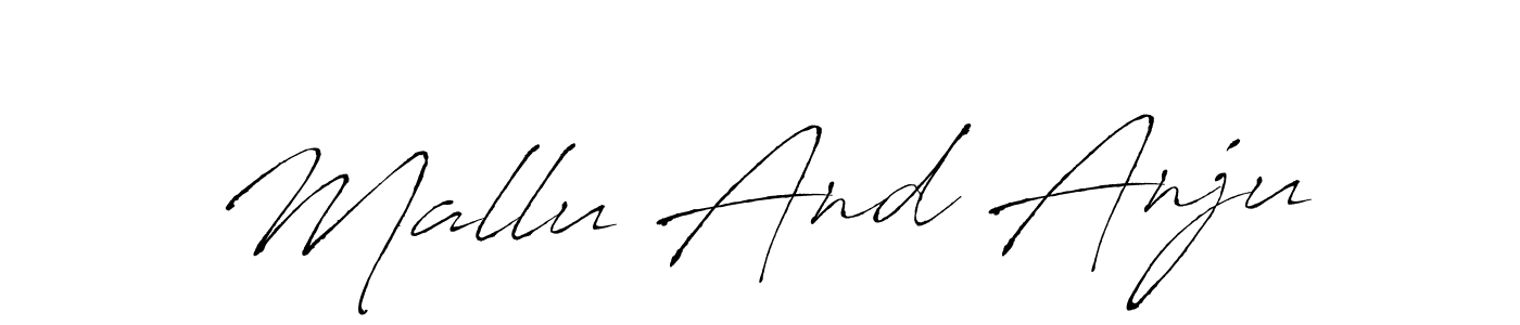 Make a beautiful signature design for name Mallu And Anju. Use this online signature maker to create a handwritten signature for free. Mallu And Anju signature style 6 images and pictures png