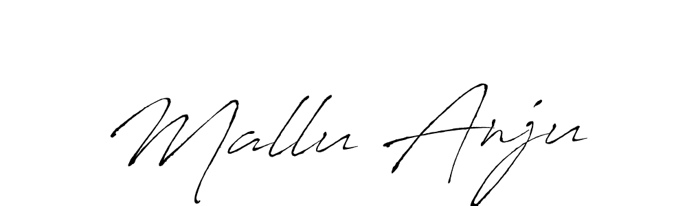 You should practise on your own different ways (Antro_Vectra) to write your name (Mallu Anju) in signature. don't let someone else do it for you. Mallu Anju signature style 6 images and pictures png