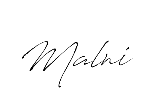 How to make Malni name signature. Use Antro_Vectra style for creating short signs online. This is the latest handwritten sign. Malni signature style 6 images and pictures png