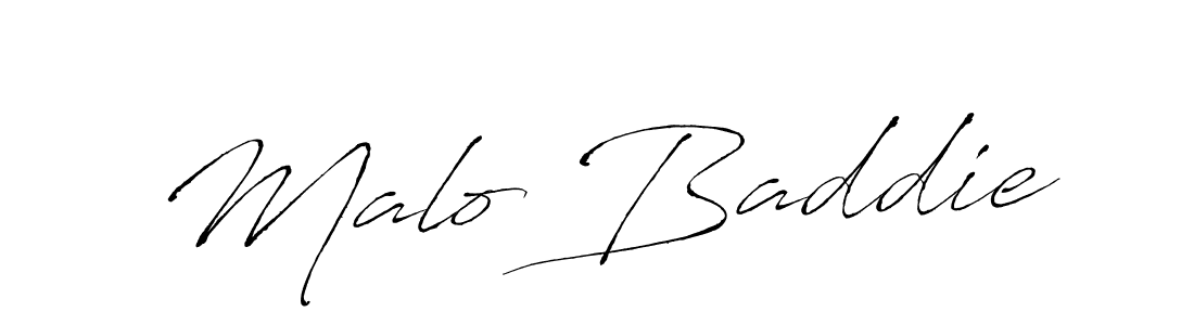Malo Baddie stylish signature style. Best Handwritten Sign (Antro_Vectra) for my name. Handwritten Signature Collection Ideas for my name Malo Baddie. Malo Baddie signature style 6 images and pictures png