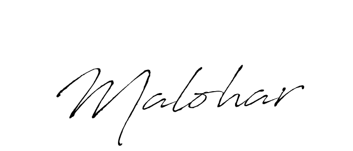 Make a beautiful signature design for name Malohar. With this signature (Antro_Vectra) style, you can create a handwritten signature for free. Malohar signature style 6 images and pictures png