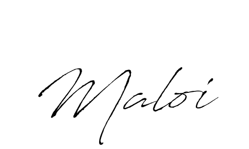Design your own signature with our free online signature maker. With this signature software, you can create a handwritten (Antro_Vectra) signature for name Maloi. Maloi signature style 6 images and pictures png