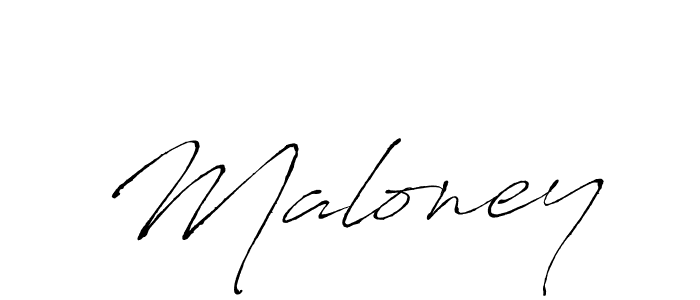 Make a beautiful signature design for name Maloney. With this signature (Antro_Vectra) style, you can create a handwritten signature for free. Maloney signature style 6 images and pictures png