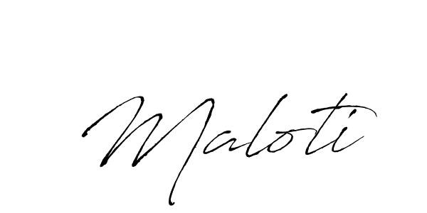 How to make Maloti signature? Antro_Vectra is a professional autograph style. Create handwritten signature for Maloti name. Maloti signature style 6 images and pictures png