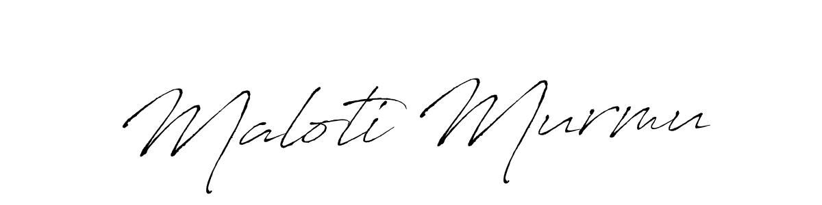 It looks lik you need a new signature style for name Maloti Murmu. Design unique handwritten (Antro_Vectra) signature with our free signature maker in just a few clicks. Maloti Murmu signature style 6 images and pictures png