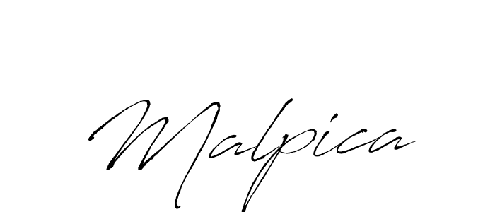 How to make Malpica name signature. Use Antro_Vectra style for creating short signs online. This is the latest handwritten sign. Malpica signature style 6 images and pictures png