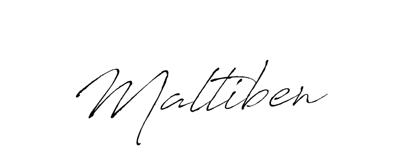 Make a beautiful signature design for name Maltiben. With this signature (Antro_Vectra) style, you can create a handwritten signature for free. Maltiben signature style 6 images and pictures png