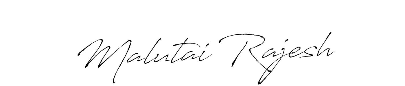 How to make Malutai Rajesh signature? Antro_Vectra is a professional autograph style. Create handwritten signature for Malutai Rajesh name. Malutai Rajesh signature style 6 images and pictures png