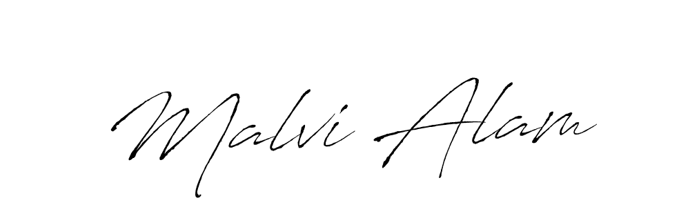 Make a beautiful signature design for name Malvi Alam. Use this online signature maker to create a handwritten signature for free. Malvi Alam signature style 6 images and pictures png