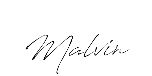 Malvin stylish signature style. Best Handwritten Sign (Antro_Vectra) for my name. Handwritten Signature Collection Ideas for my name Malvin. Malvin signature style 6 images and pictures png