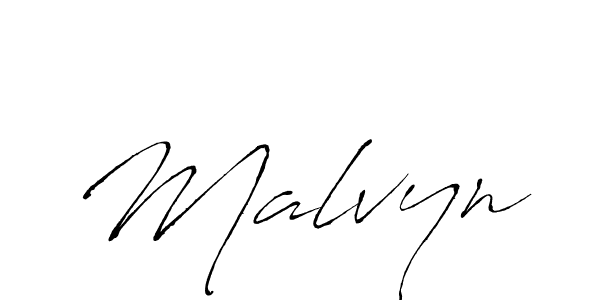 Design your own signature with our free online signature maker. With this signature software, you can create a handwritten (Antro_Vectra) signature for name Malvyn. Malvyn signature style 6 images and pictures png