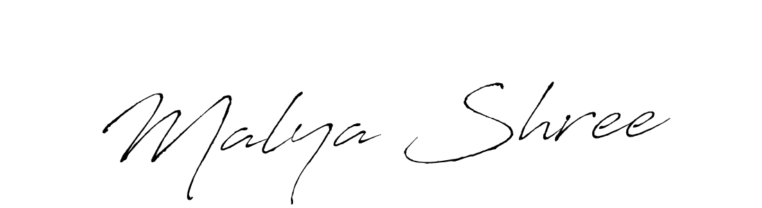 Use a signature maker to create a handwritten signature online. With this signature software, you can design (Antro_Vectra) your own signature for name Malya Shree. Malya Shree signature style 6 images and pictures png