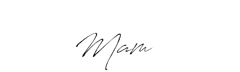 Create a beautiful signature design for name Mam ⁠♡. With this signature (Antro_Vectra) fonts, you can make a handwritten signature for free. Mam ⁠♡ signature style 6 images and pictures png