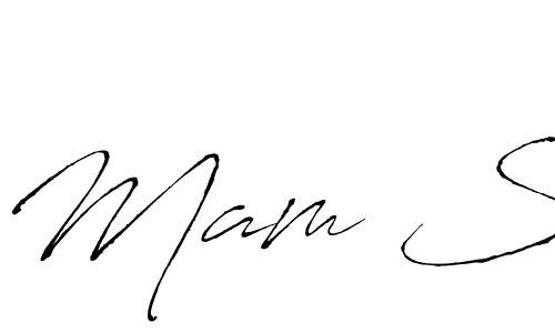 Design your own signature with our free online signature maker. With this signature software, you can create a handwritten (Antro_Vectra) signature for name Mam S. Mam S signature style 6 images and pictures png