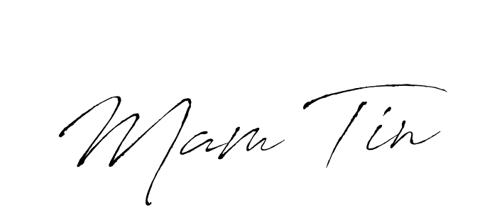 Antro_Vectra is a professional signature style that is perfect for those who want to add a touch of class to their signature. It is also a great choice for those who want to make their signature more unique. Get Mam Tin name to fancy signature for free. Mam Tin signature style 6 images and pictures png