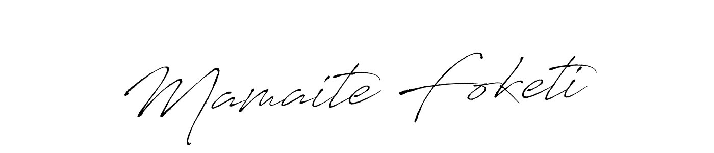 Also You can easily find your signature by using the search form. We will create Mamaite Foketi name handwritten signature images for you free of cost using Antro_Vectra sign style. Mamaite Foketi signature style 6 images and pictures png