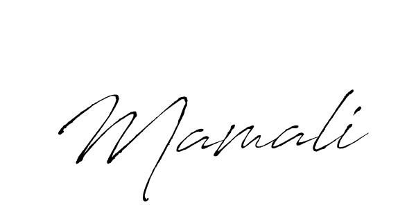 You should practise on your own different ways (Antro_Vectra) to write your name (Mamali) in signature. don't let someone else do it for you. Mamali signature style 6 images and pictures png