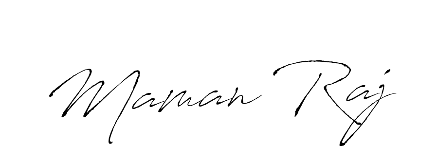 Also You can easily find your signature by using the search form. We will create Maman Raj name handwritten signature images for you free of cost using Antro_Vectra sign style. Maman Raj signature style 6 images and pictures png