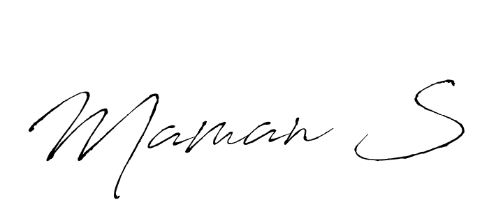 Maman S stylish signature style. Best Handwritten Sign (Antro_Vectra) for my name. Handwritten Signature Collection Ideas for my name Maman S. Maman S signature style 6 images and pictures png