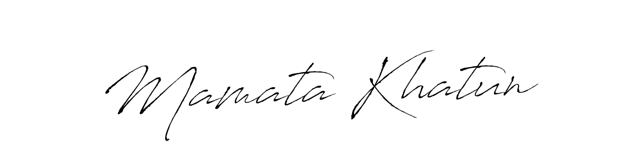 How to make Mamata Khatun signature? Antro_Vectra is a professional autograph style. Create handwritten signature for Mamata Khatun name. Mamata Khatun signature style 6 images and pictures png