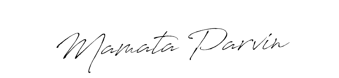 The best way (Antro_Vectra) to make a short signature is to pick only two or three words in your name. The name Mamata Parvin include a total of six letters. For converting this name. Mamata Parvin signature style 6 images and pictures png
