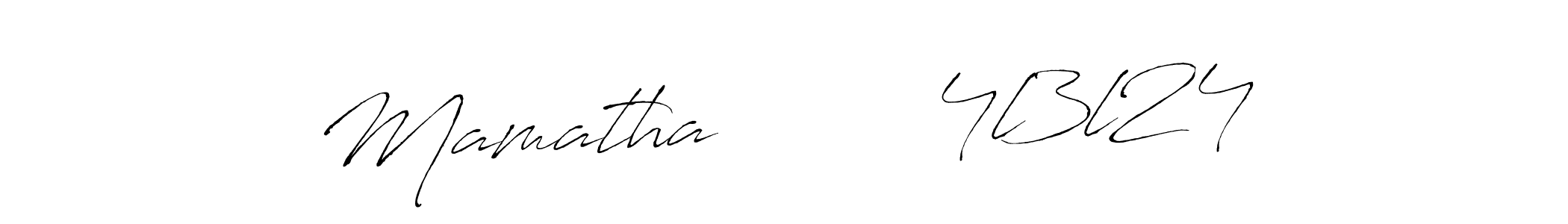 Create a beautiful signature design for name Mamatha        4l3l24. With this signature (Antro_Vectra) fonts, you can make a handwritten signature for free. Mamatha        4l3l24 signature style 6 images and pictures png