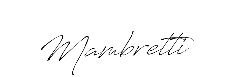 How to Draw Mambretti signature style? Antro_Vectra is a latest design signature styles for name Mambretti. Mambretti signature style 6 images and pictures png