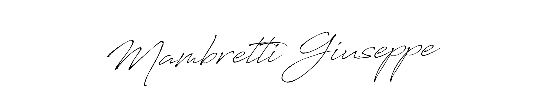 Antro_Vectra is a professional signature style that is perfect for those who want to add a touch of class to their signature. It is also a great choice for those who want to make their signature more unique. Get Mambretti Giuseppe name to fancy signature for free. Mambretti Giuseppe signature style 6 images and pictures png