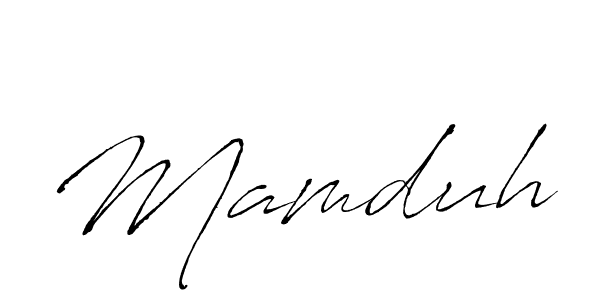 Make a beautiful signature design for name Mamduh. With this signature (Antro_Vectra) style, you can create a handwritten signature for free. Mamduh signature style 6 images and pictures png