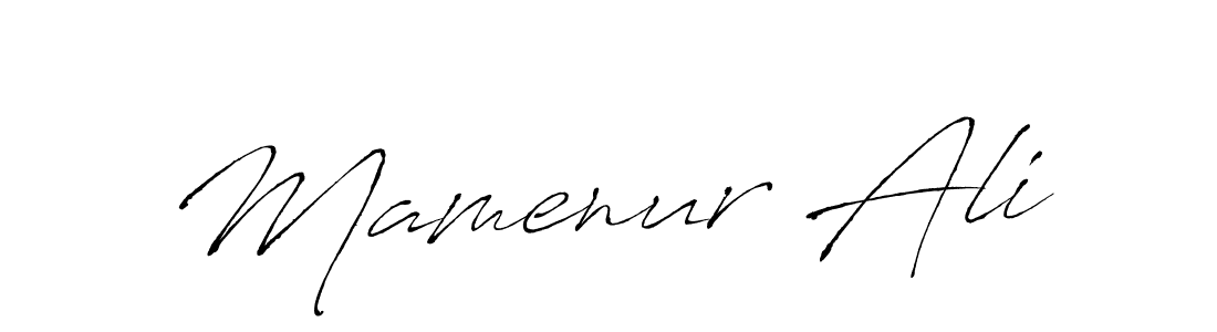 Design your own signature with our free online signature maker. With this signature software, you can create a handwritten (Antro_Vectra) signature for name Mamenur Ali. Mamenur Ali signature style 6 images and pictures png