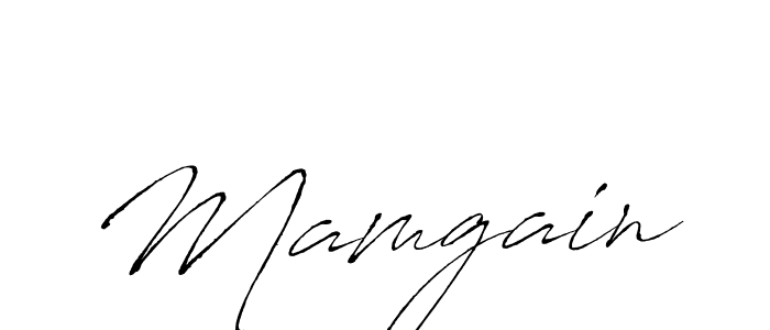 How to make Mamgain signature? Antro_Vectra is a professional autograph style. Create handwritten signature for Mamgain name. Mamgain signature style 6 images and pictures png