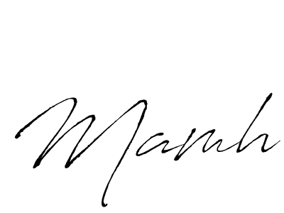 The best way (Antro_Vectra) to make a short signature is to pick only two or three words in your name. The name Mamh include a total of six letters. For converting this name. Mamh signature style 6 images and pictures png