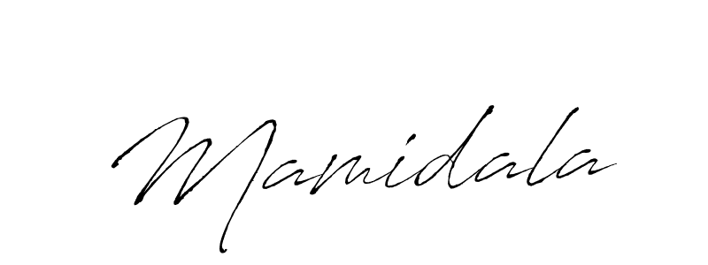 Create a beautiful signature design for name Mamidala. With this signature (Antro_Vectra) fonts, you can make a handwritten signature for free. Mamidala signature style 6 images and pictures png