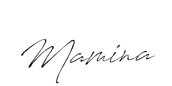 Design your own signature with our free online signature maker. With this signature software, you can create a handwritten (Antro_Vectra) signature for name Mamina. Mamina signature style 6 images and pictures png