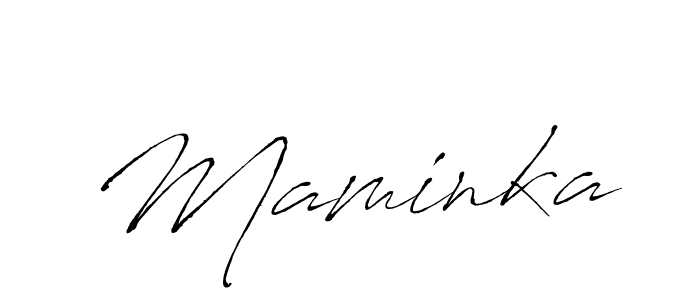 How to make Maminka name signature. Use Antro_Vectra style for creating short signs online. This is the latest handwritten sign. Maminka signature style 6 images and pictures png