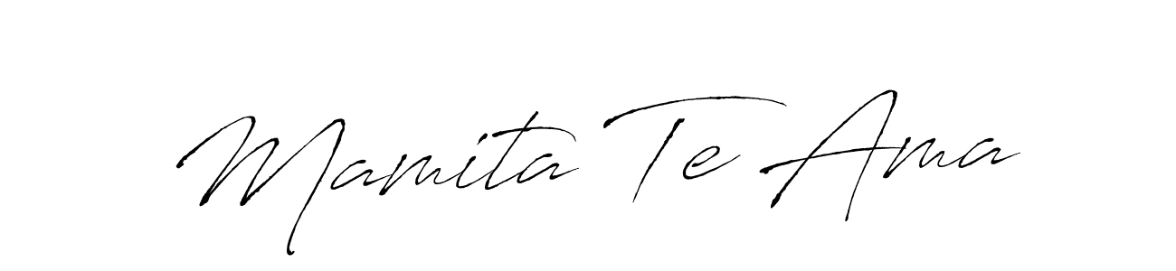Make a beautiful signature design for name Mamita Te Ama. With this signature (Antro_Vectra) style, you can create a handwritten signature for free. Mamita Te Ama signature style 6 images and pictures png