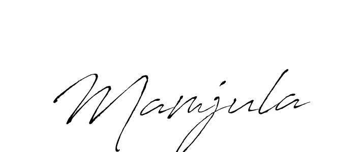 Also You can easily find your signature by using the search form. We will create Mamjula name handwritten signature images for you free of cost using Antro_Vectra sign style. Mamjula signature style 6 images and pictures png