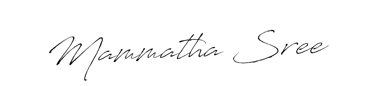 Make a beautiful signature design for name Mammatha Sree. With this signature (Antro_Vectra) style, you can create a handwritten signature for free. Mammatha Sree signature style 6 images and pictures png