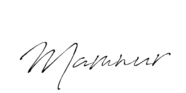 Create a beautiful signature design for name Mamnur. With this signature (Antro_Vectra) fonts, you can make a handwritten signature for free. Mamnur signature style 6 images and pictures png