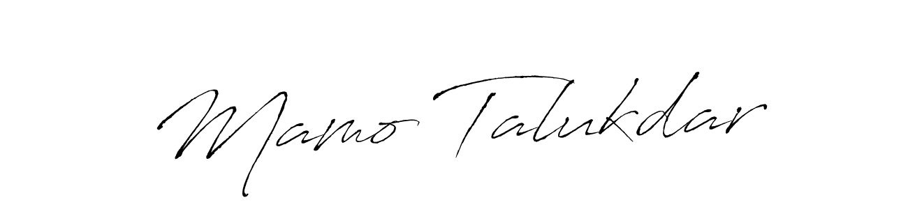 You should practise on your own different ways (Antro_Vectra) to write your name (Mamo Talukdar) in signature. don't let someone else do it for you. Mamo Talukdar signature style 6 images and pictures png
