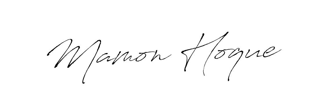 Use a signature maker to create a handwritten signature online. With this signature software, you can design (Antro_Vectra) your own signature for name Mamon Hoque. Mamon Hoque signature style 6 images and pictures png