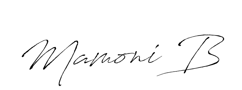 Best and Professional Signature Style for Mamoni B. Antro_Vectra Best Signature Style Collection. Mamoni B signature style 6 images and pictures png