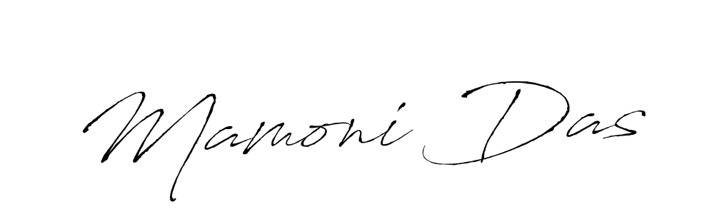 Make a beautiful signature design for name Mamoni Das. With this signature (Antro_Vectra) style, you can create a handwritten signature for free. Mamoni Das signature style 6 images and pictures png
