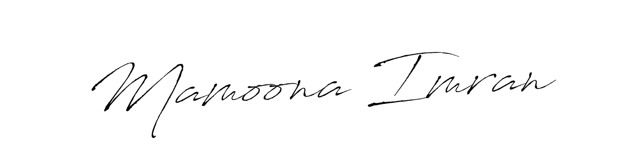 Antro_Vectra is a professional signature style that is perfect for those who want to add a touch of class to their signature. It is also a great choice for those who want to make their signature more unique. Get Mamoona Imran name to fancy signature for free. Mamoona Imran signature style 6 images and pictures png