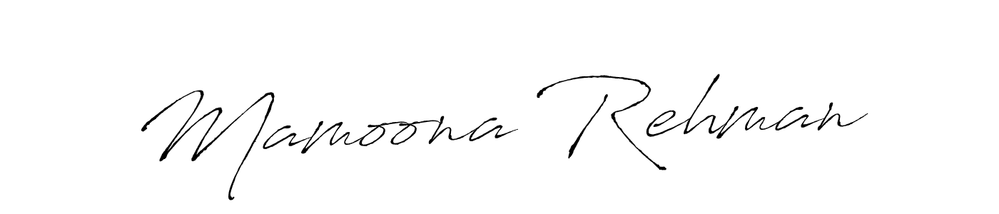 Use a signature maker to create a handwritten signature online. With this signature software, you can design (Antro_Vectra) your own signature for name Mamoona Rehman. Mamoona Rehman signature style 6 images and pictures png