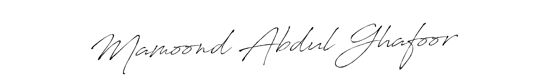 How to make Mamoond Abdul Ghafoor signature? Antro_Vectra is a professional autograph style. Create handwritten signature for Mamoond Abdul Ghafoor name. Mamoond Abdul Ghafoor signature style 6 images and pictures png