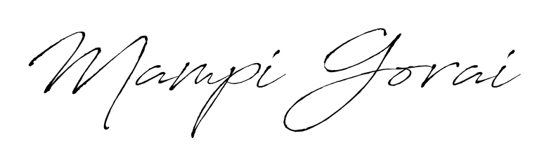 Create a beautiful signature design for name Mampi Gorai. With this signature (Antro_Vectra) fonts, you can make a handwritten signature for free. Mampi Gorai signature style 6 images and pictures png