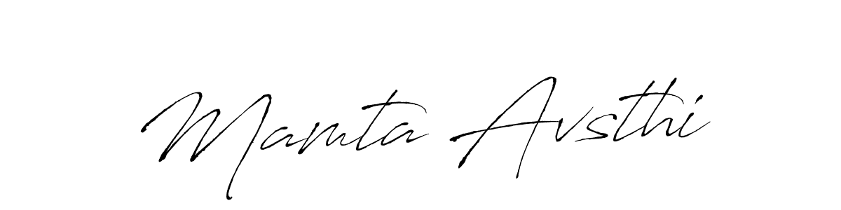 How to make Mamta Avsthi signature? Antro_Vectra is a professional autograph style. Create handwritten signature for Mamta Avsthi name. Mamta Avsthi signature style 6 images and pictures png
