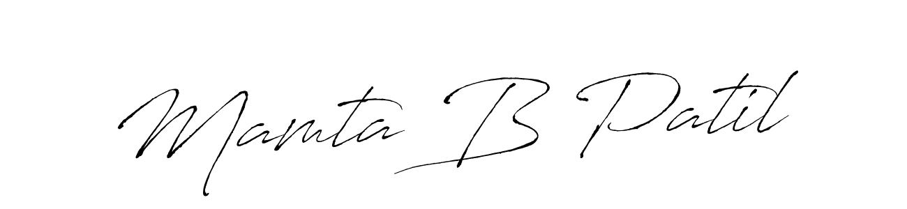 Mamta B Patil stylish signature style. Best Handwritten Sign (Antro_Vectra) for my name. Handwritten Signature Collection Ideas for my name Mamta B Patil. Mamta B Patil signature style 6 images and pictures png