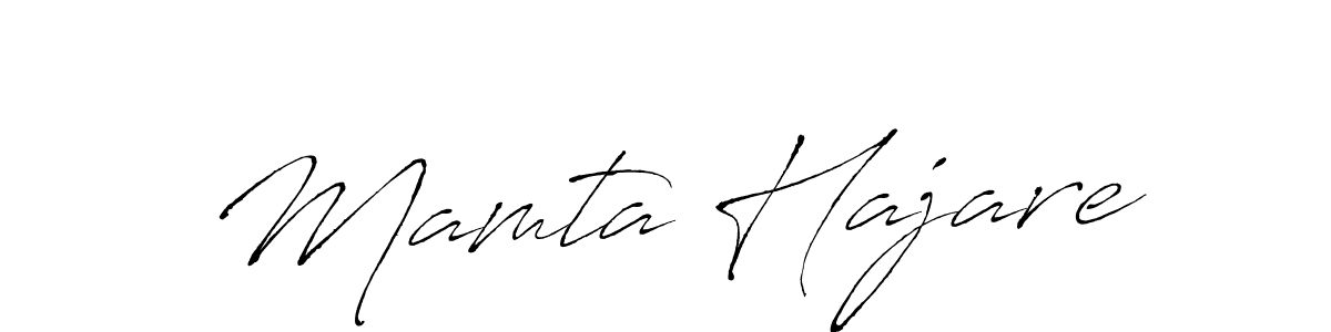 How to make Mamta Hajare name signature. Use Antro_Vectra style for creating short signs online. This is the latest handwritten sign. Mamta Hajare signature style 6 images and pictures png